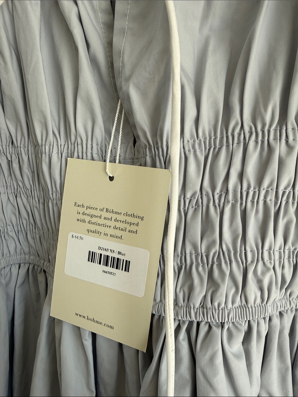 Bohme Blue Smocked Dress - Picture 2 of 4